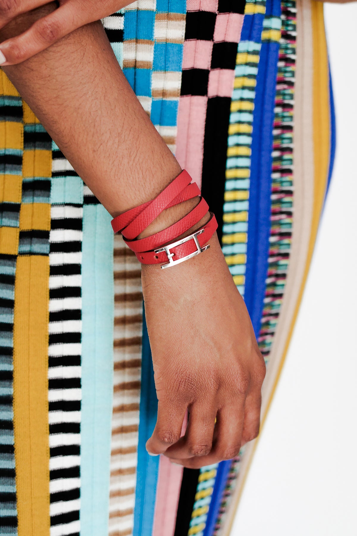 EPSOM TRIPLE TOUR BRACELET – Gift of Garb - Main Image