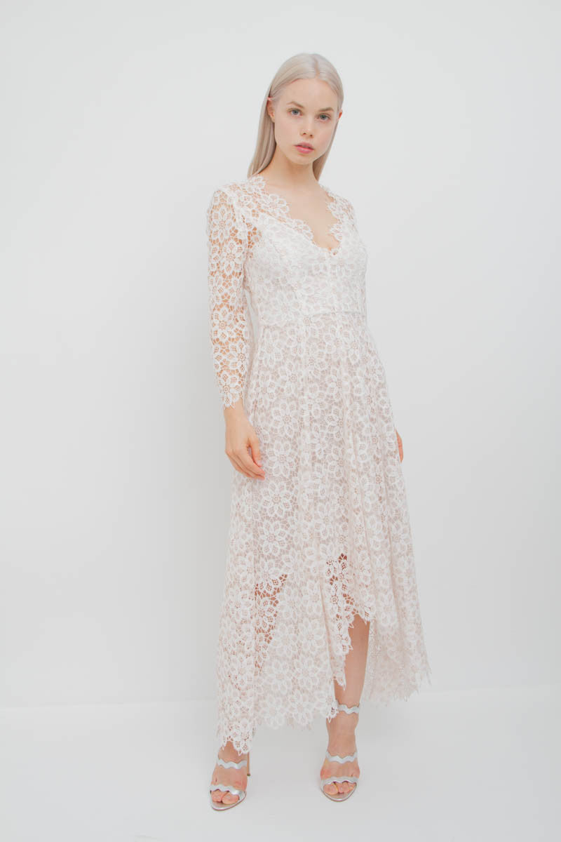 EMPIRE GUIPURE LACE DRESS