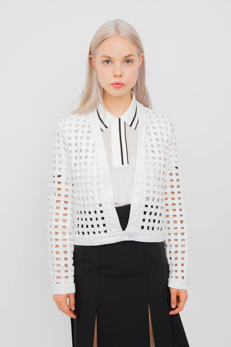 DANA SILK POLO TOP