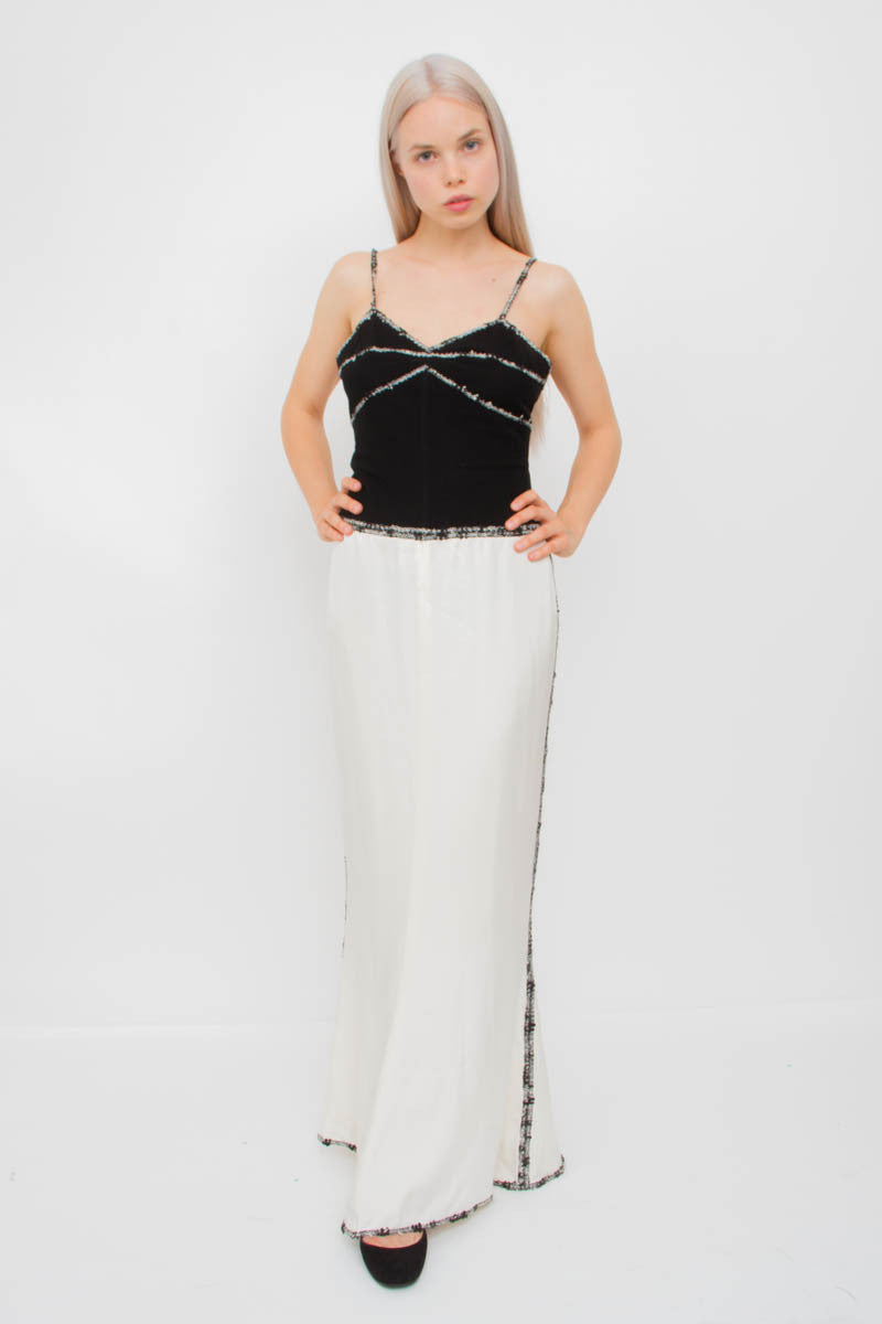 VINTAGE SILK WOOL GOWN