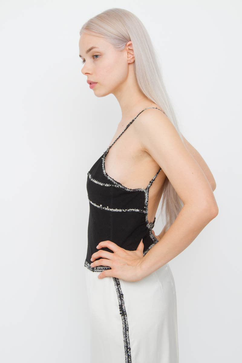 VINTAGE SILK WOOL GOWN