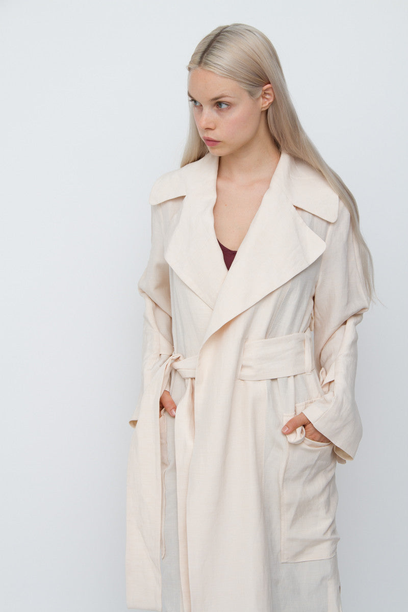 VERNA LINEN TRENCH