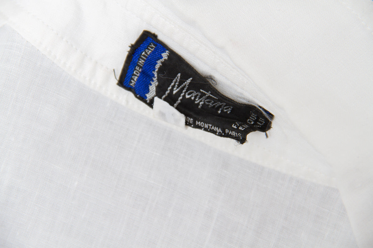 LINEN TIE BLOUSE