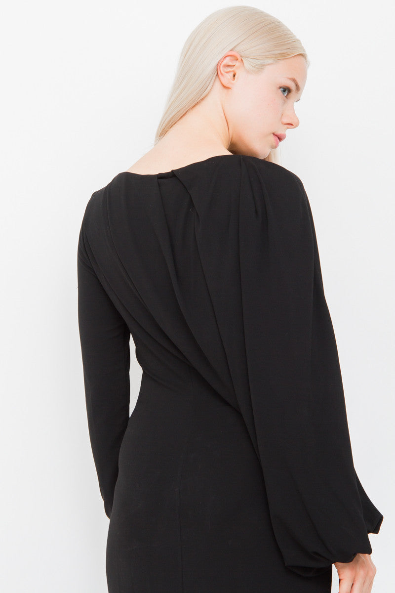 DRAPED DRESS