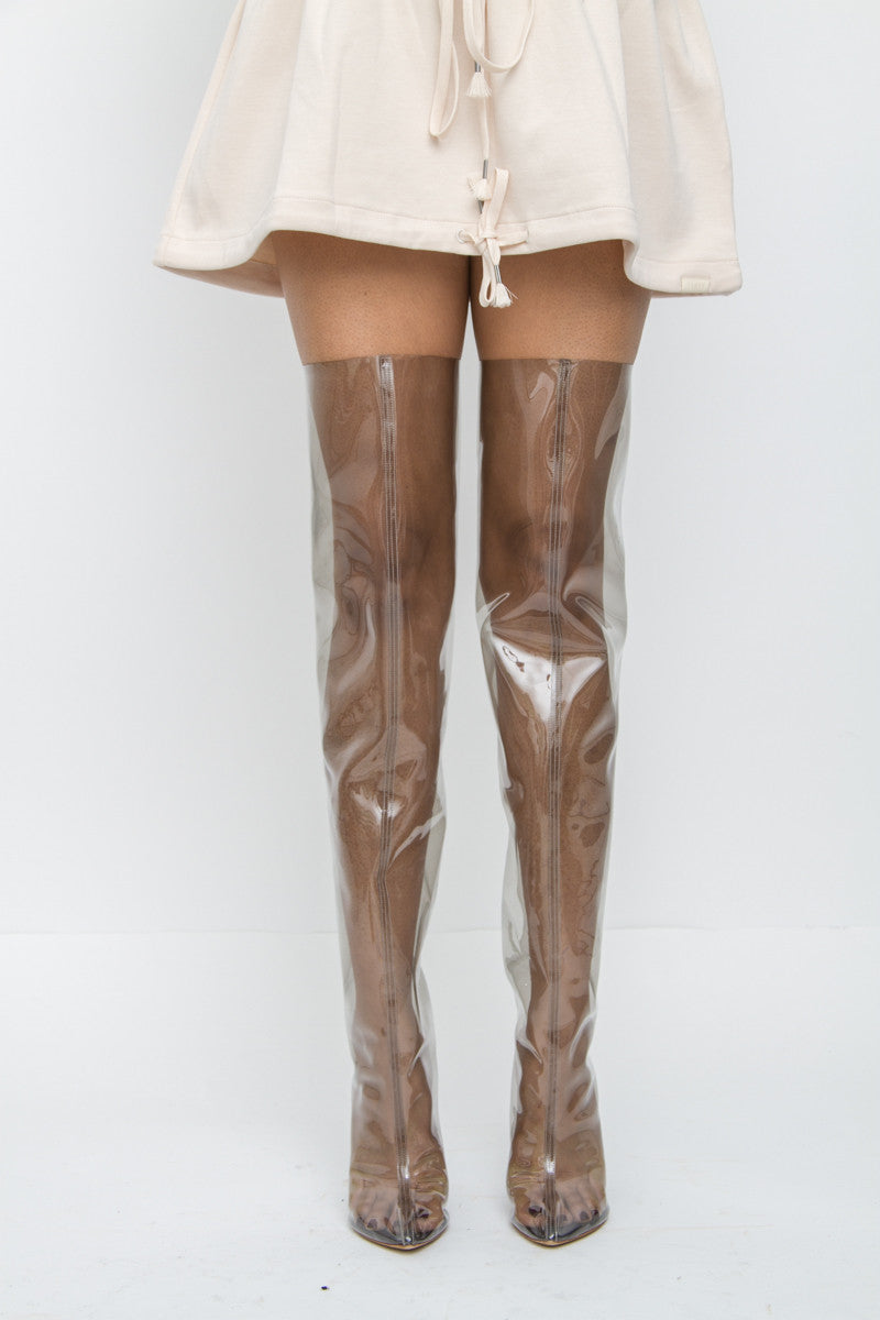 TUBULAR THIGH HIGH BOOTS