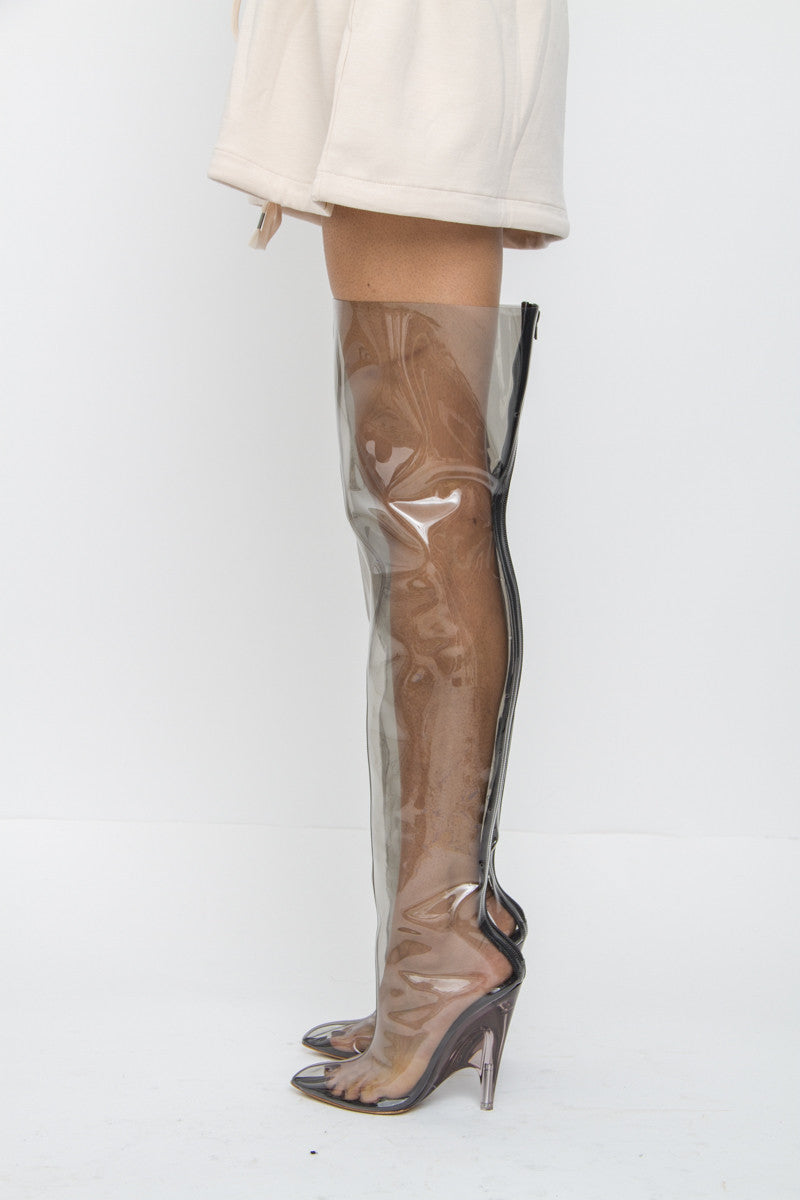 TUBULAR THIGH HIGH BOOTS
