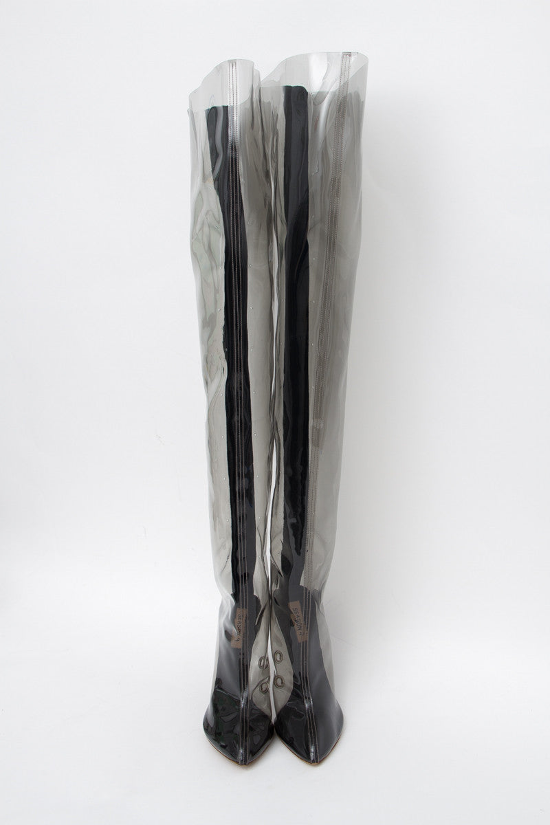 TUBULAR THIGH HIGH BOOTS