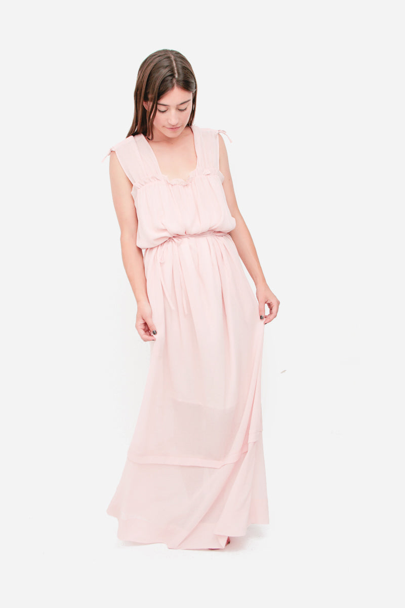 ROSE CREPE GOWN