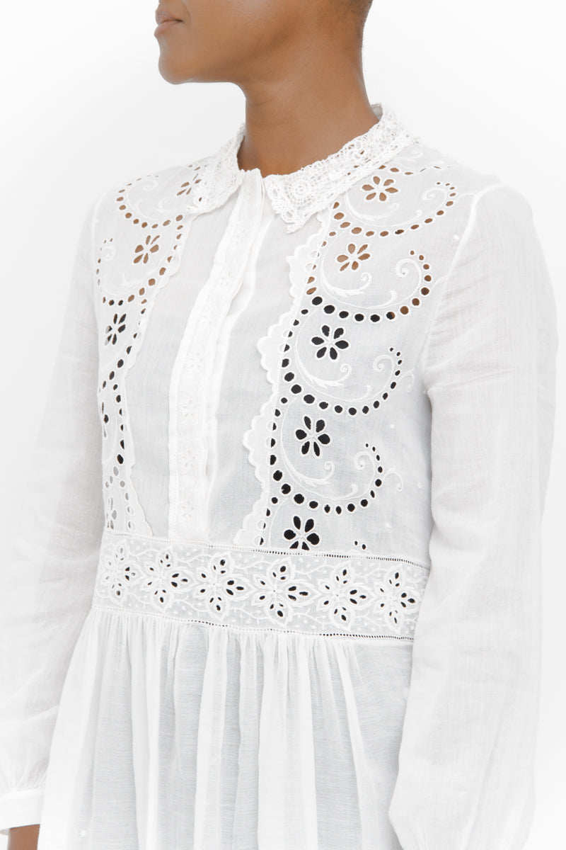 PRAIRIE EYELET DRESS