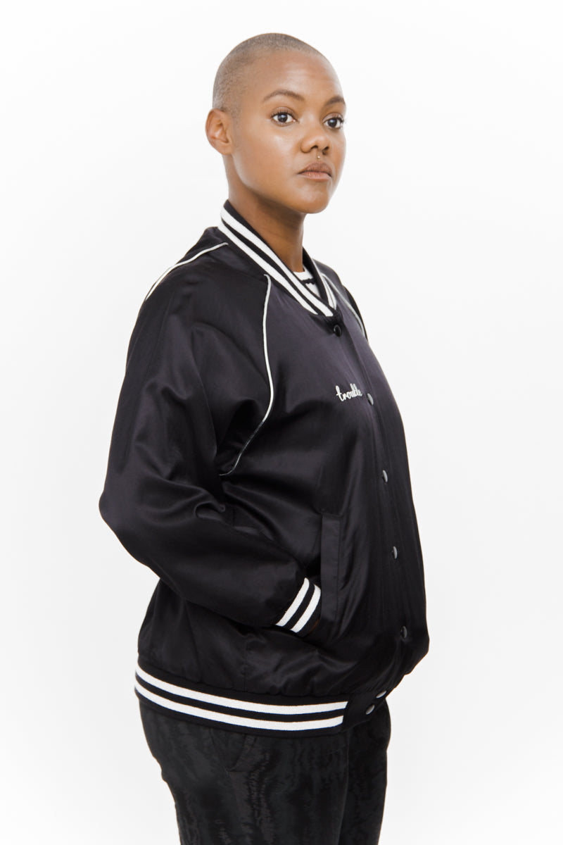 TROUBLE VARSITY JACKET