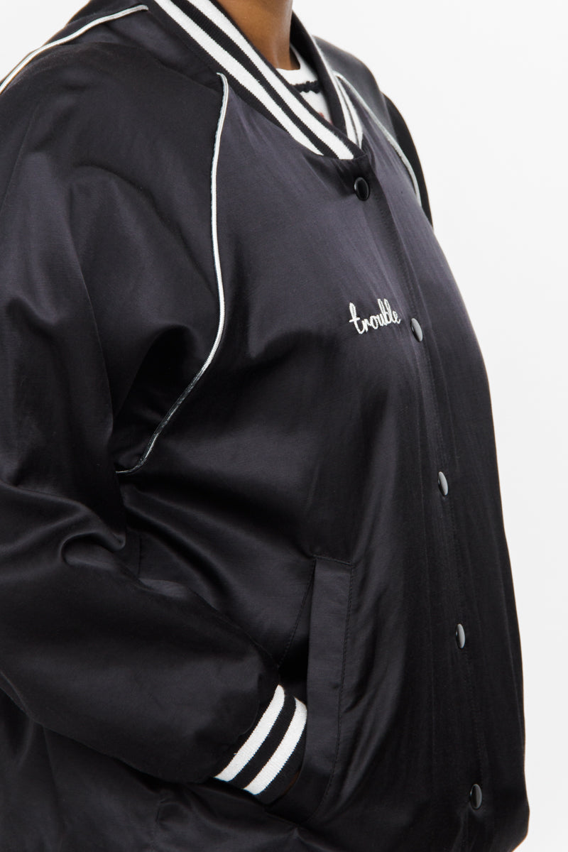 TROUBLE VARSITY JACKET