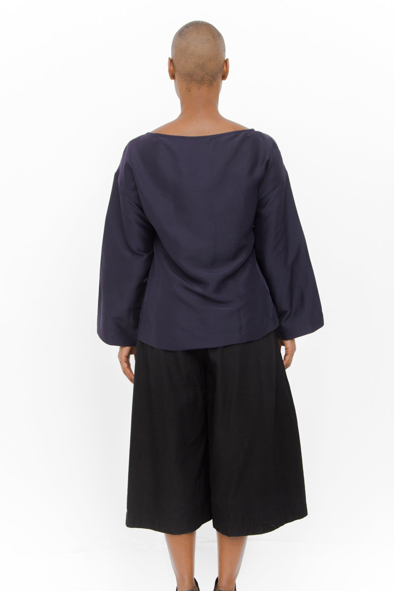 TIE SILK BLOUSE