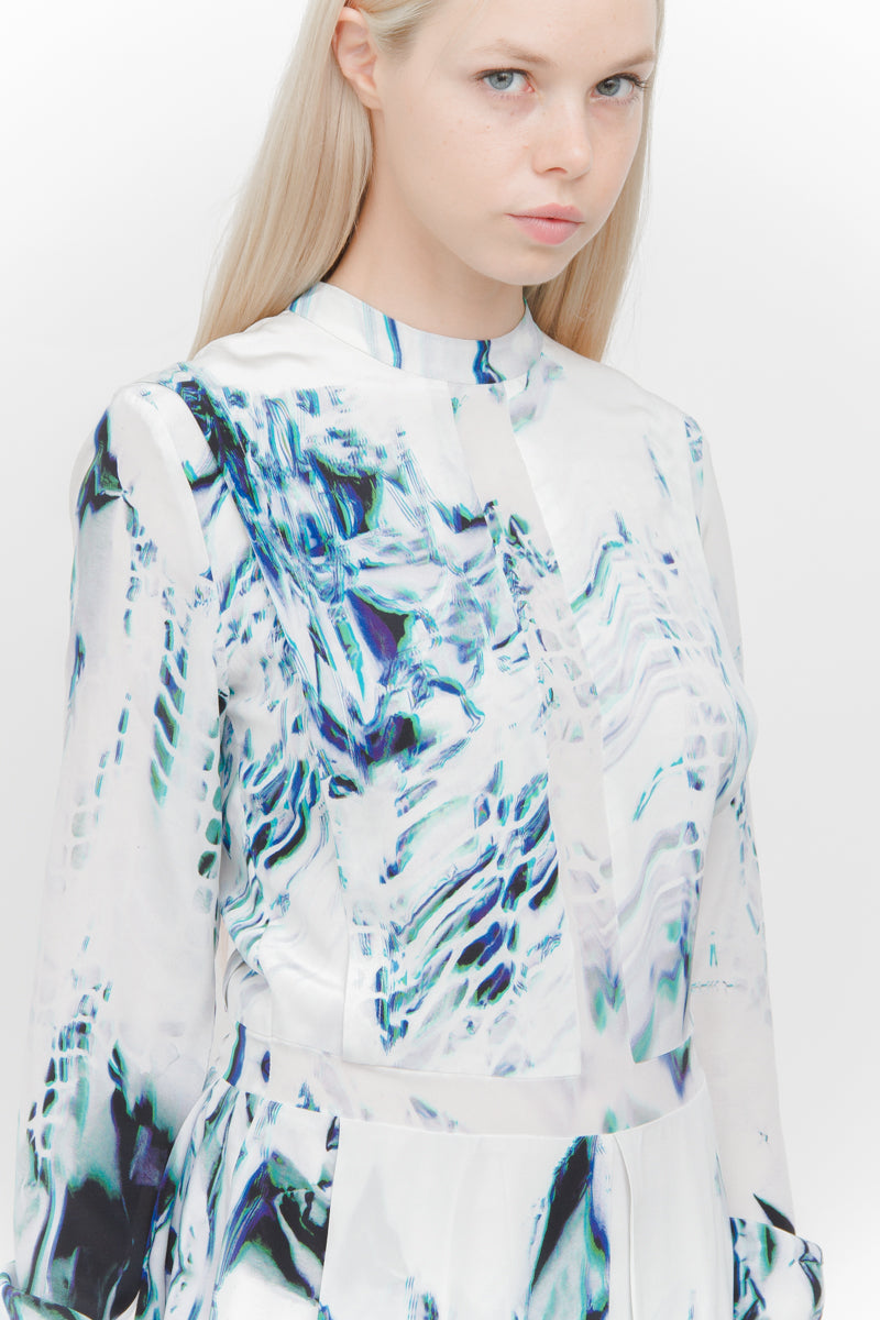 HOLOGRAPHIC PRINT DRESS