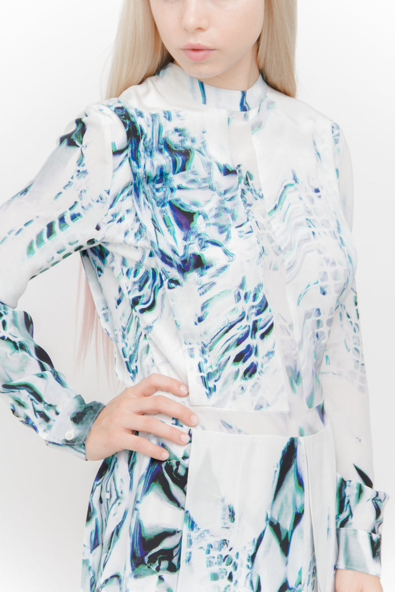 HOLOGRAPHIC PRINT DRESS