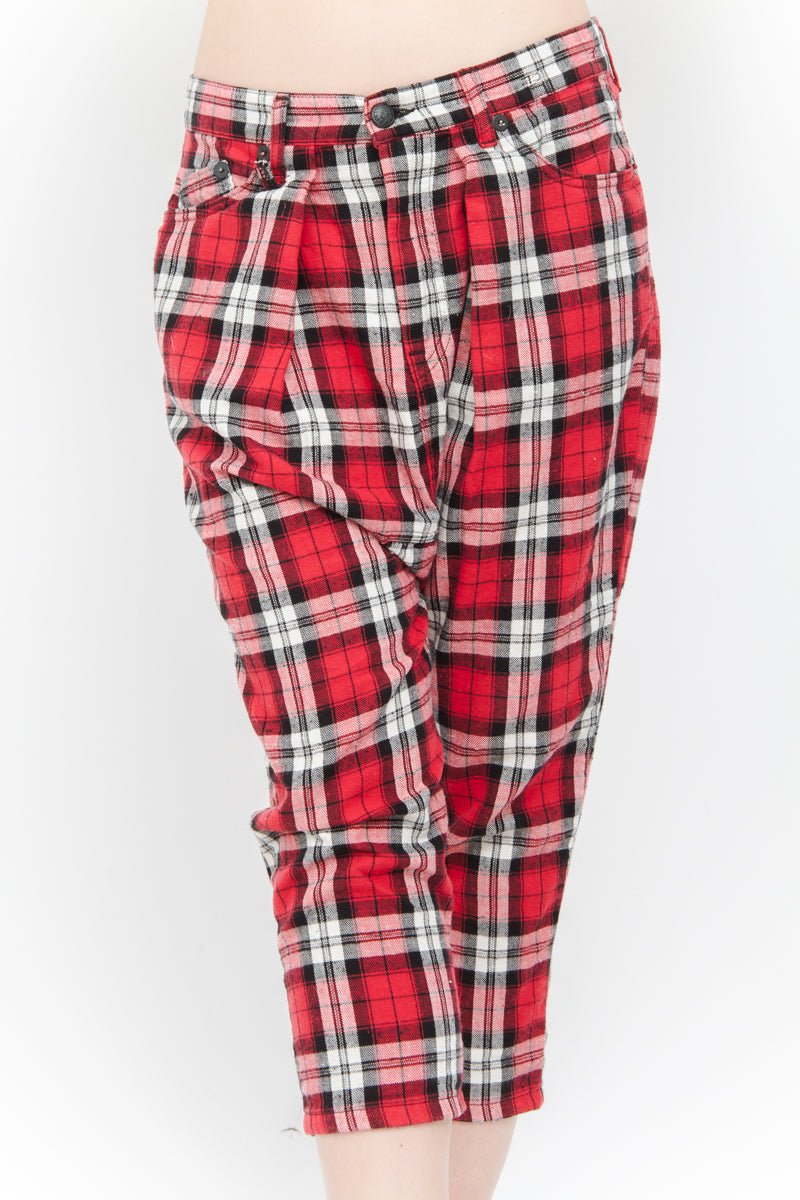 PLAID HAREM PANTS