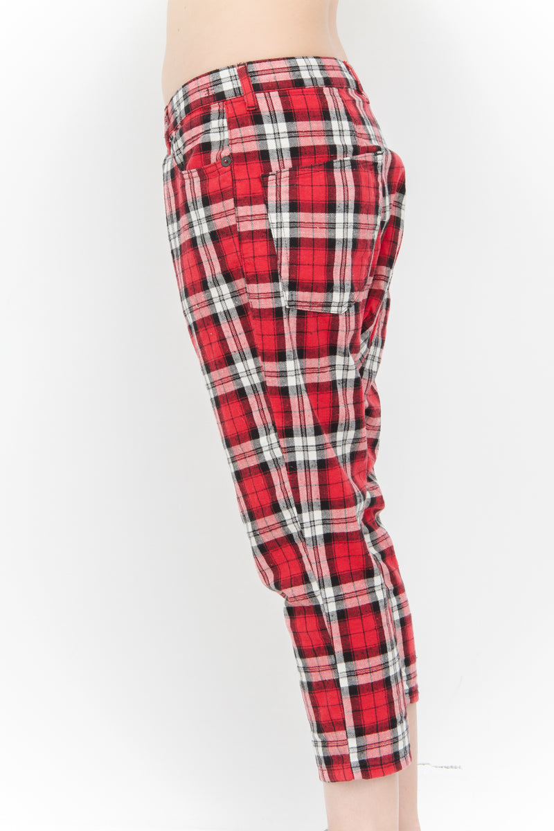 PLAID HAREM PANTS