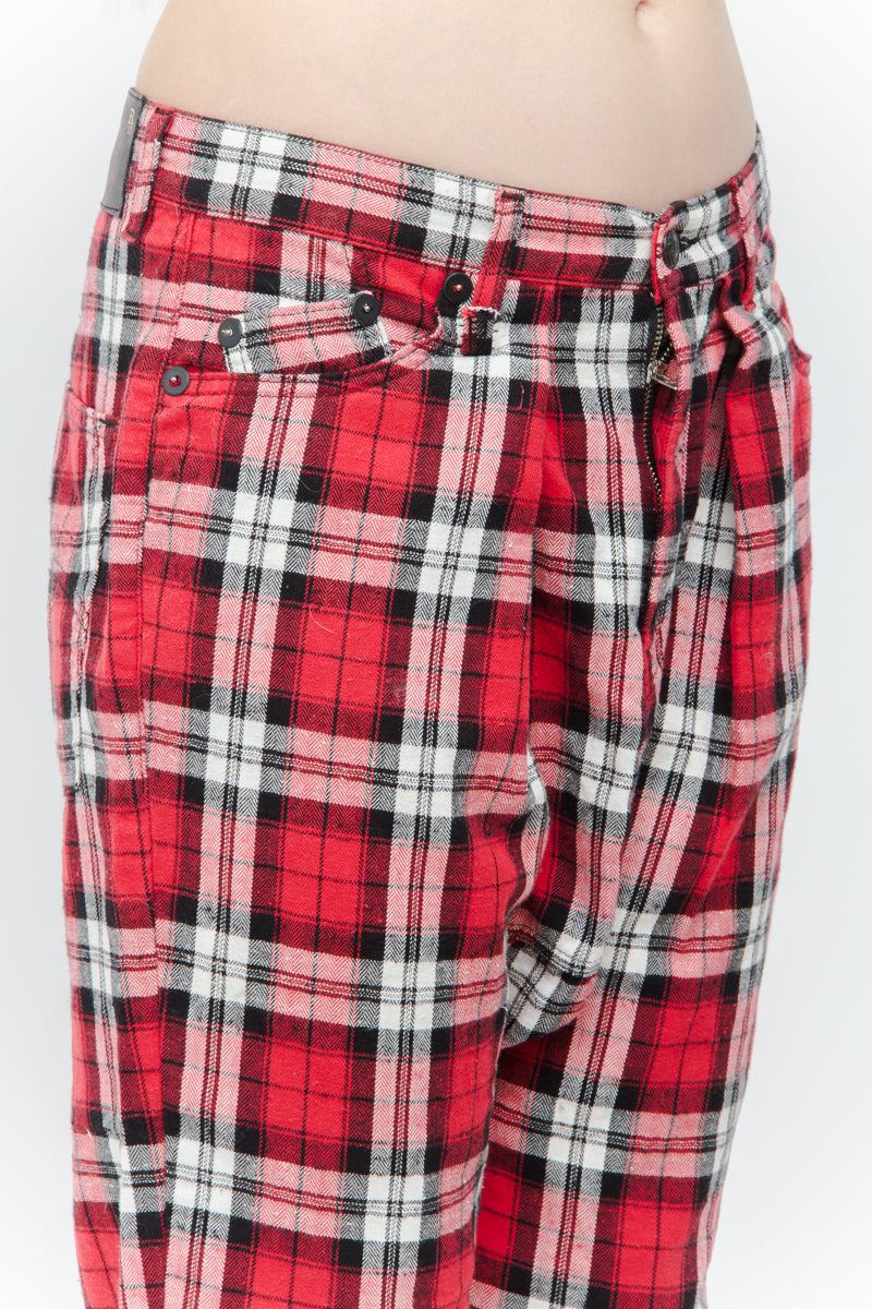 PLAID HAREM PANTS
