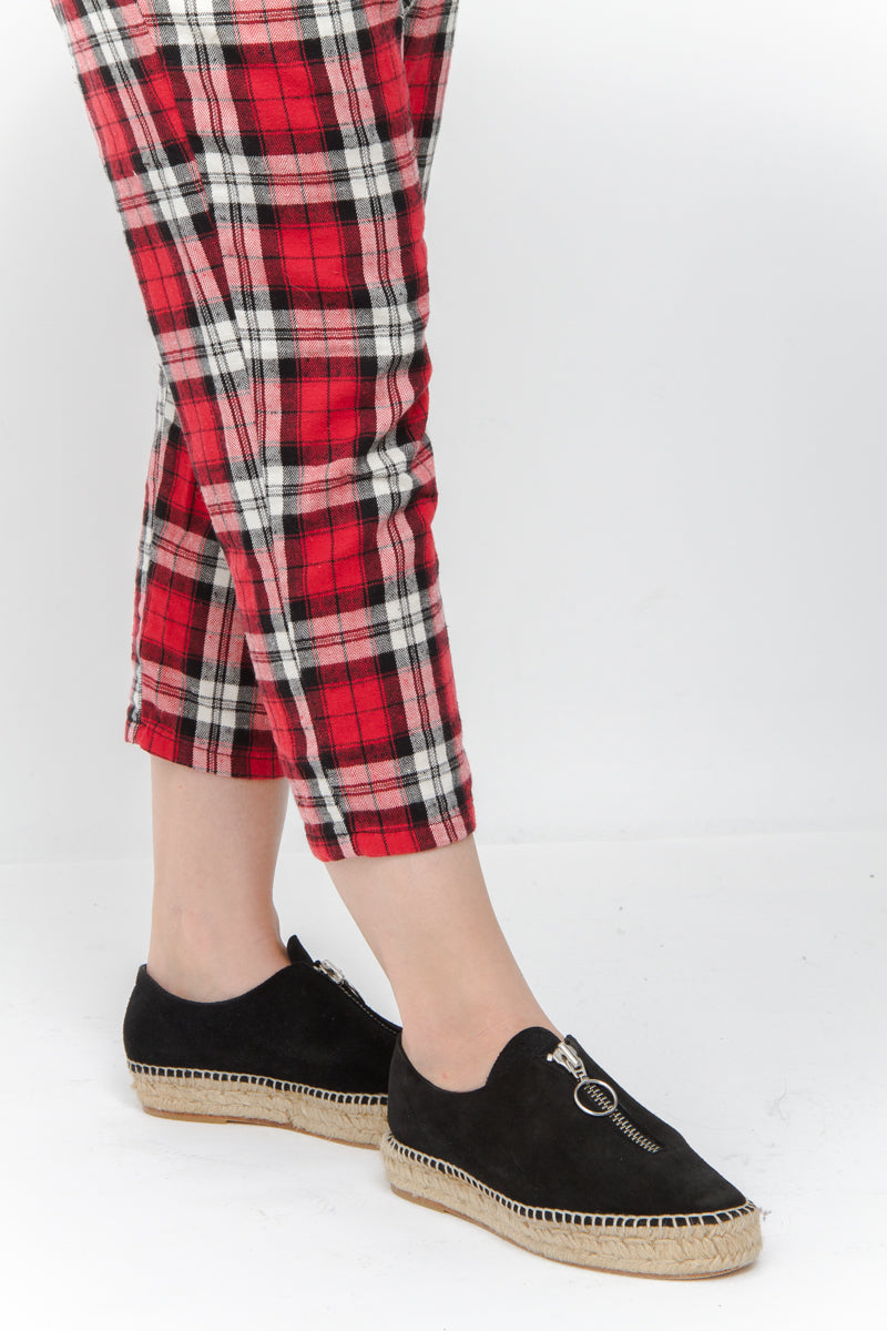 PLAID HAREM PANTS