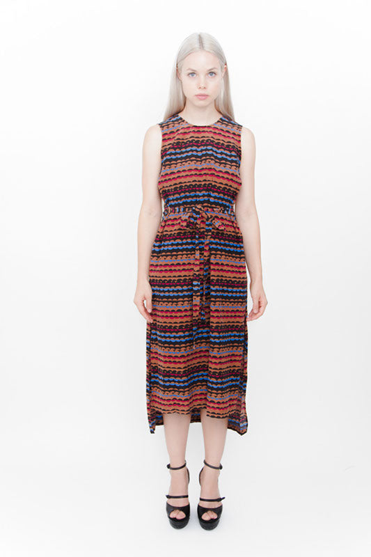 BELTED MIDI DRESS