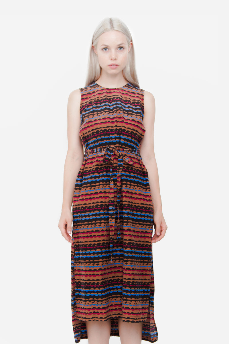 BELTED MIDI DRESS
