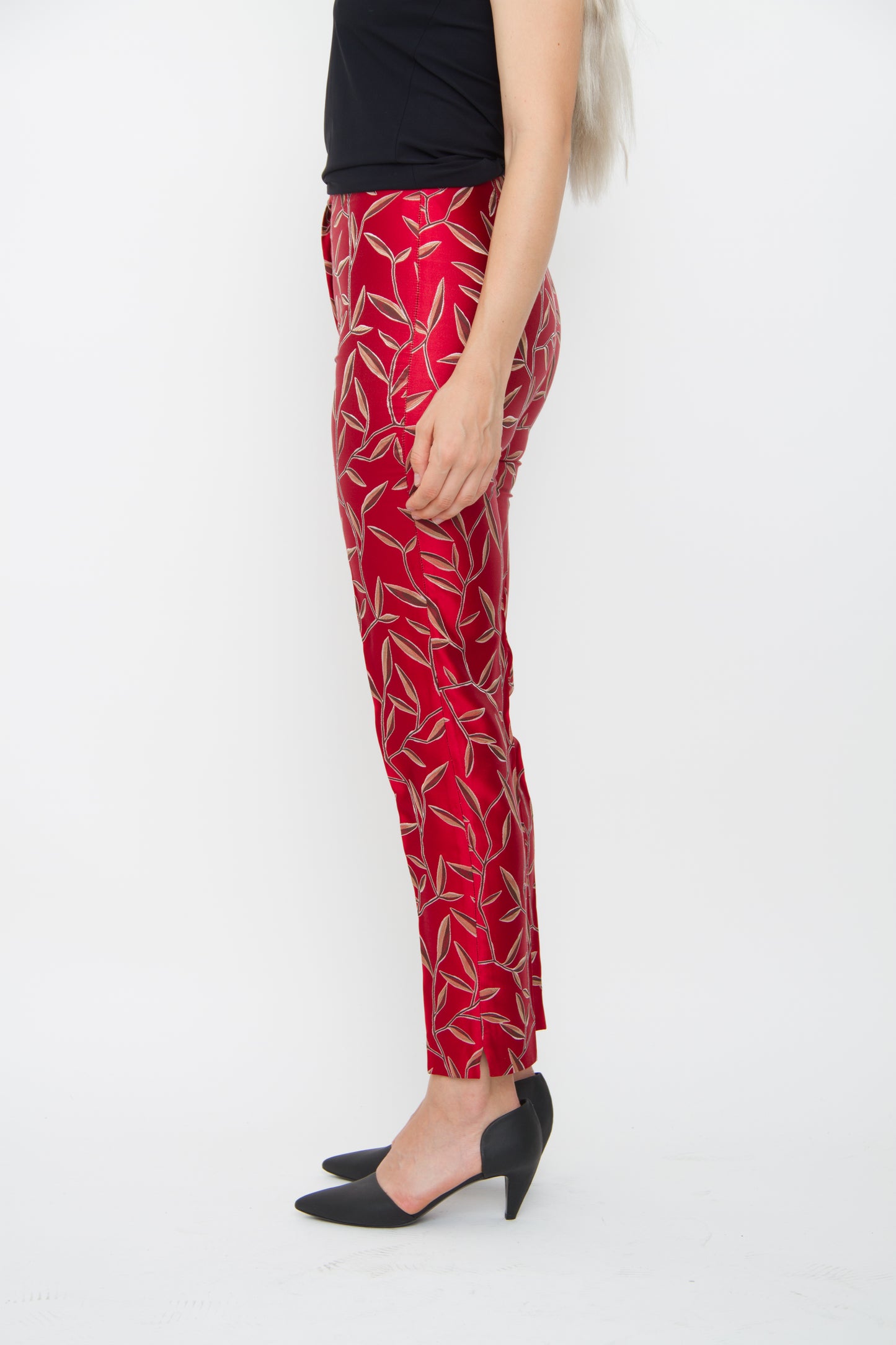 SATIN PRINT TROUSERS