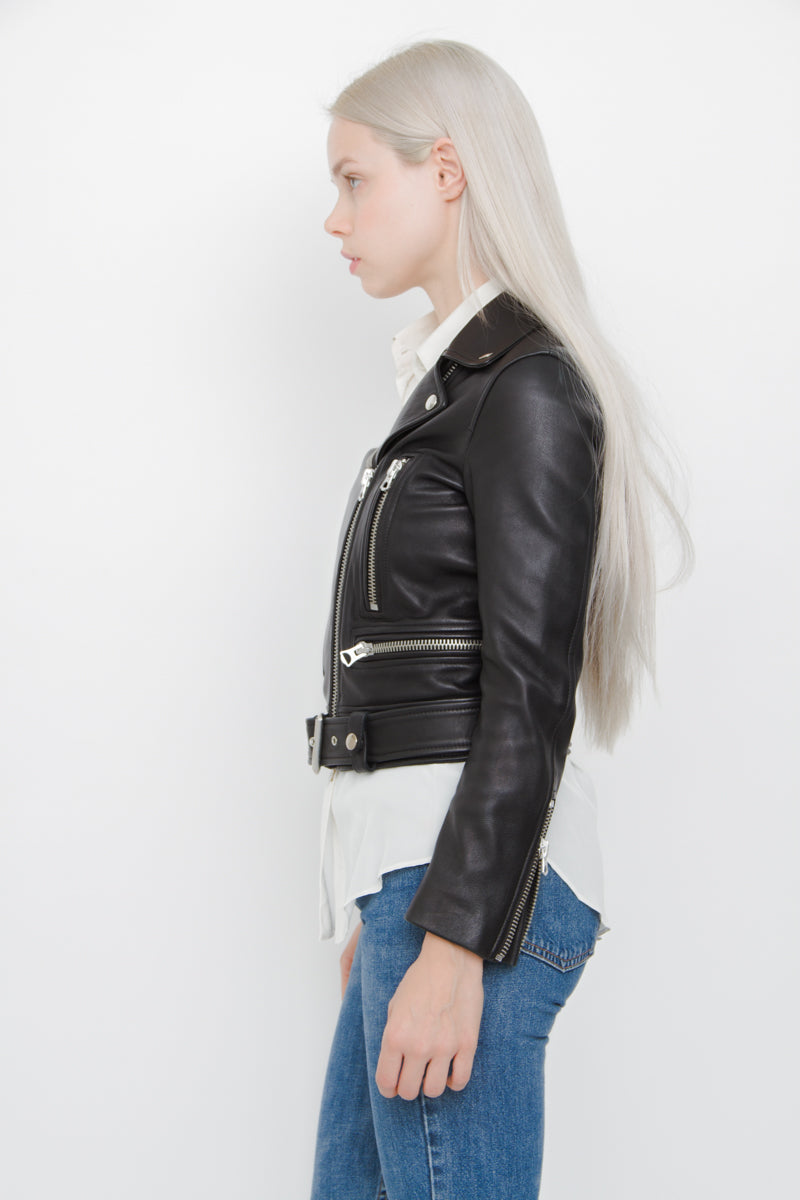 MOCK LEATHER JACKET