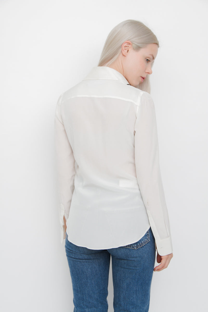 BRA LAYERED BUTTON DOWN
