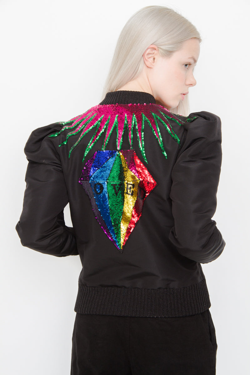 NEW 2017 EMBELLISHED BOMBER