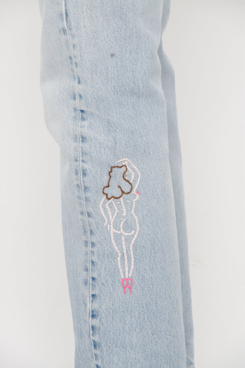 PINUP EMBROIDERED JEANS