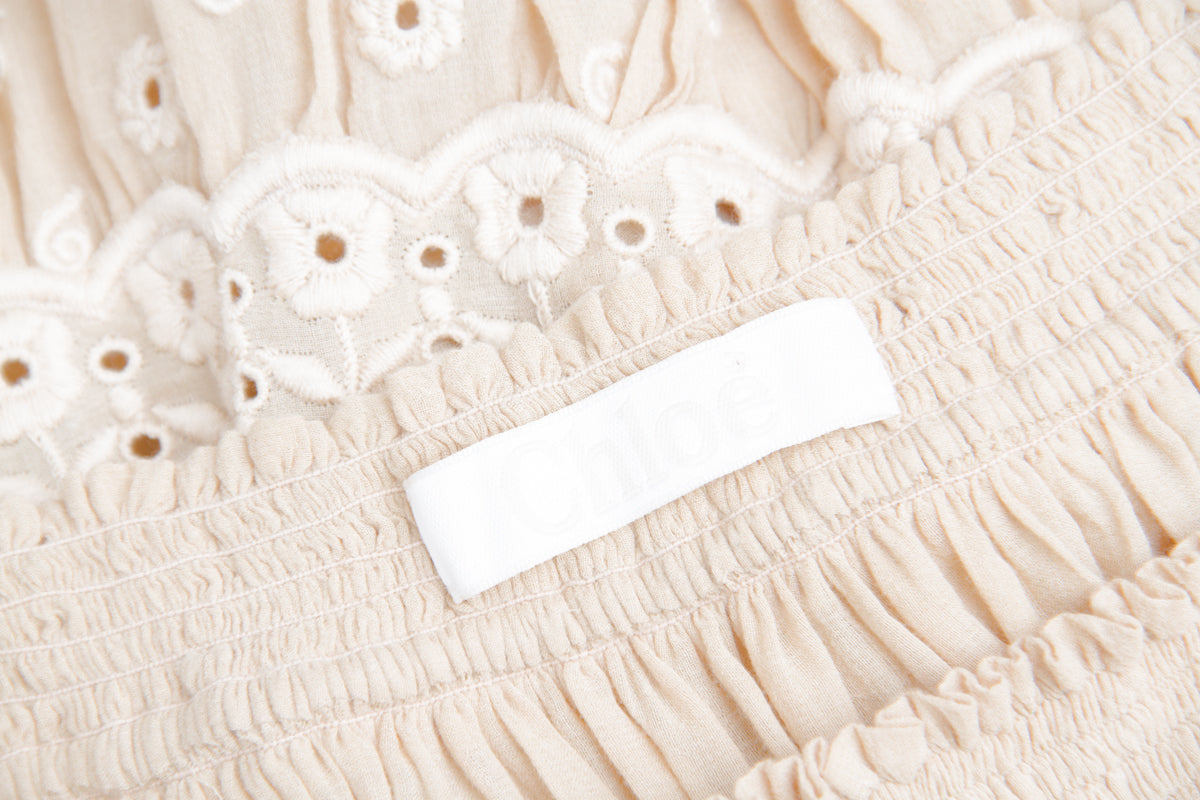 SMOCKED VOILE TUNIC