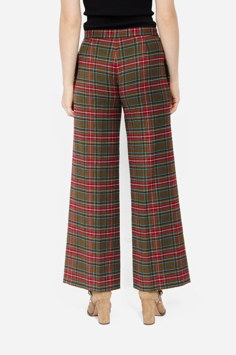 PLAID TROUSERS