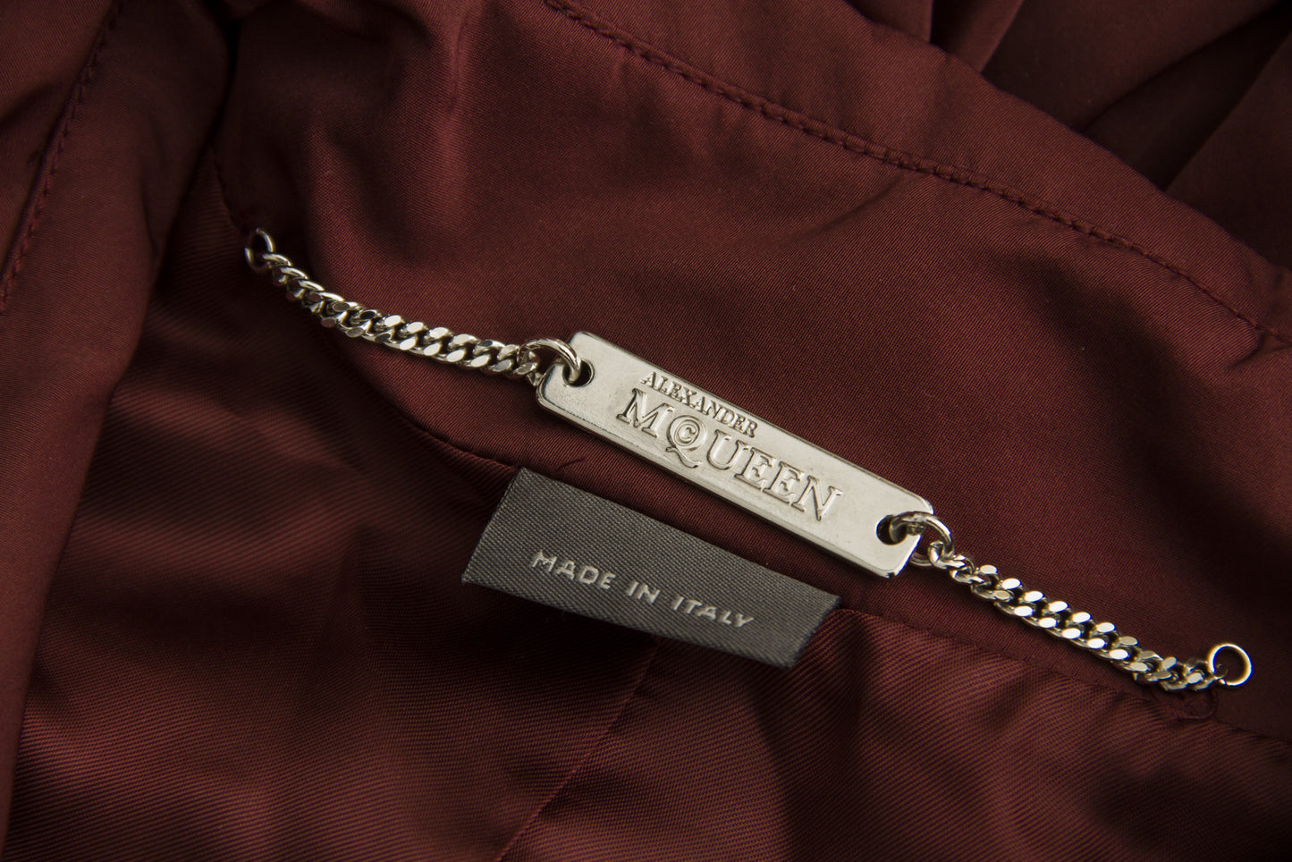 BELTED BURGUNDY PEACOAT