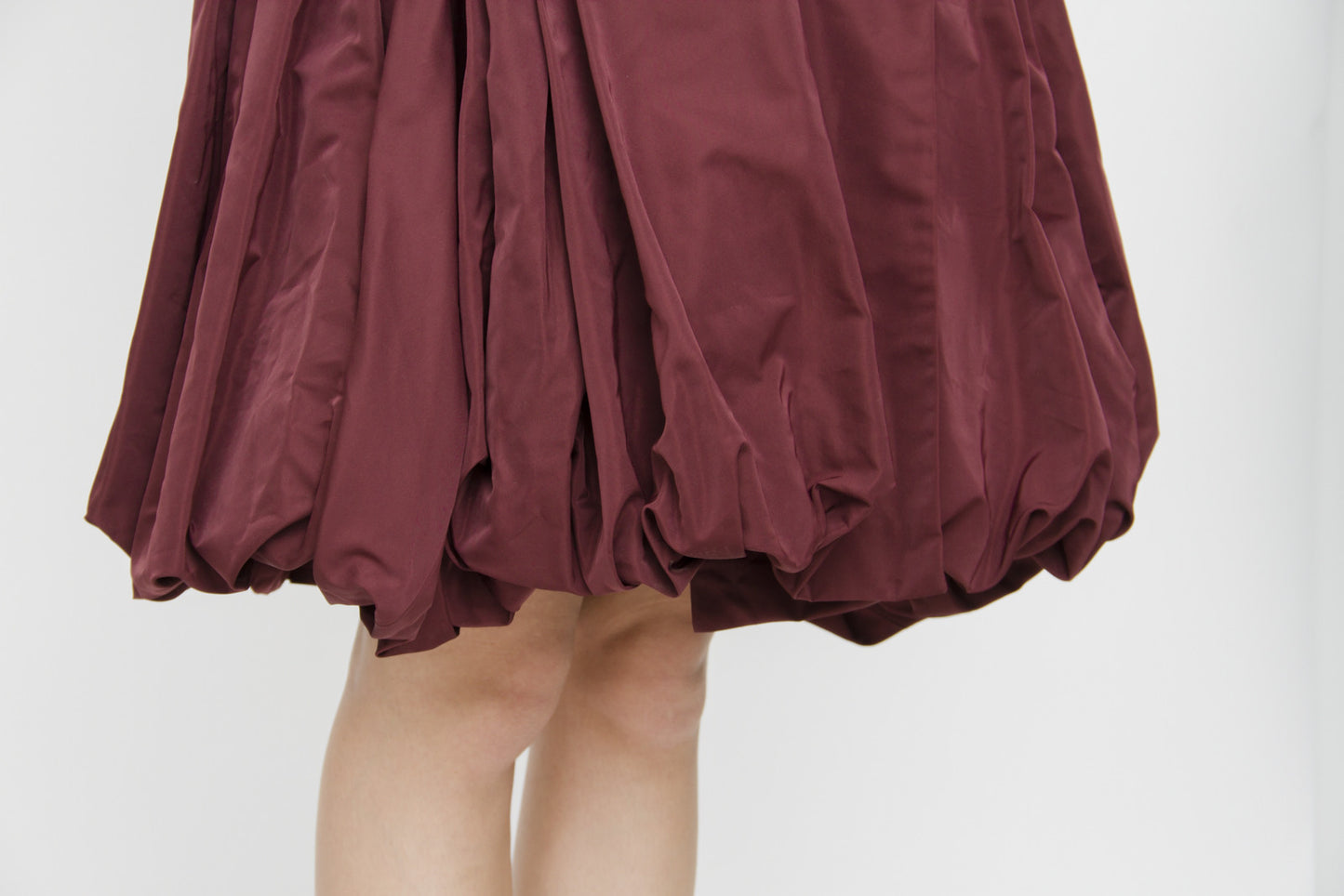 BELTED BURGUNDY PEACOAT