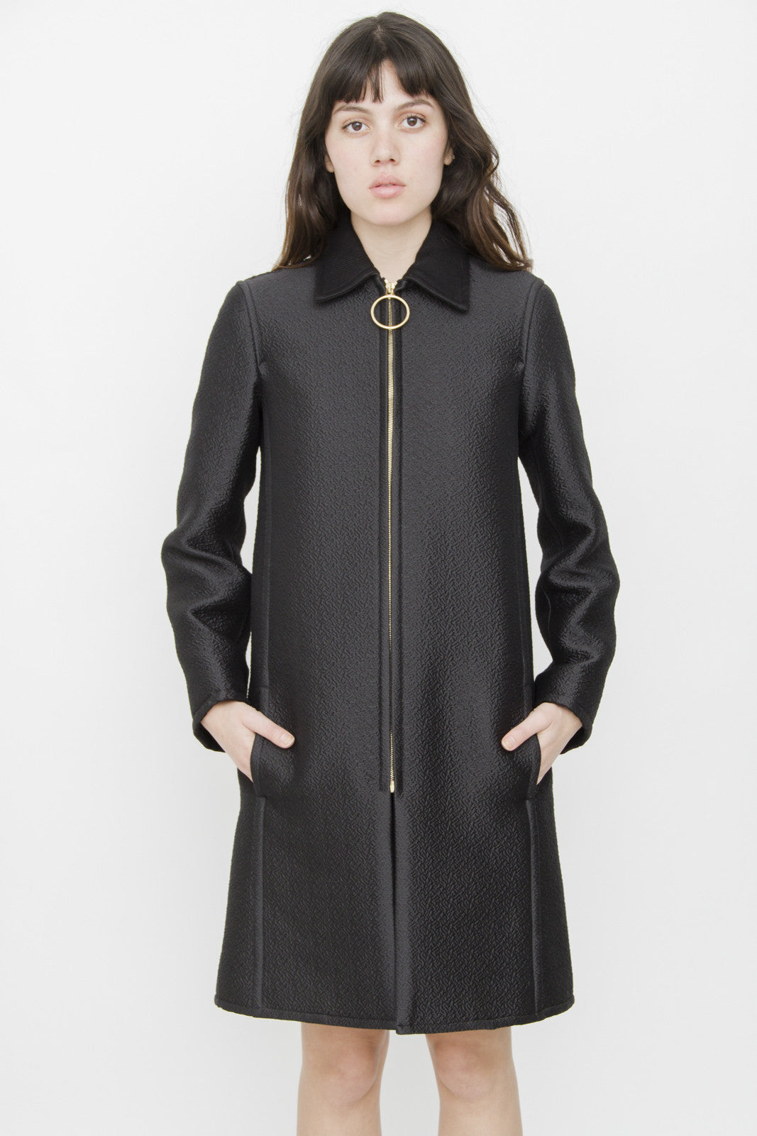 HOOP ZIPPER COAT