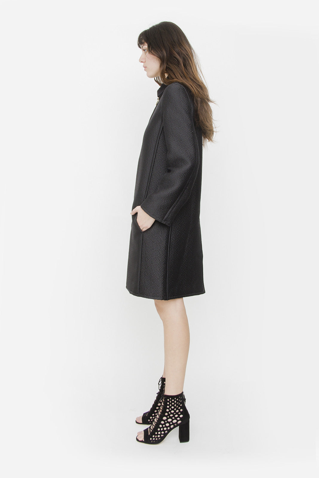 HOOP ZIPPER COAT