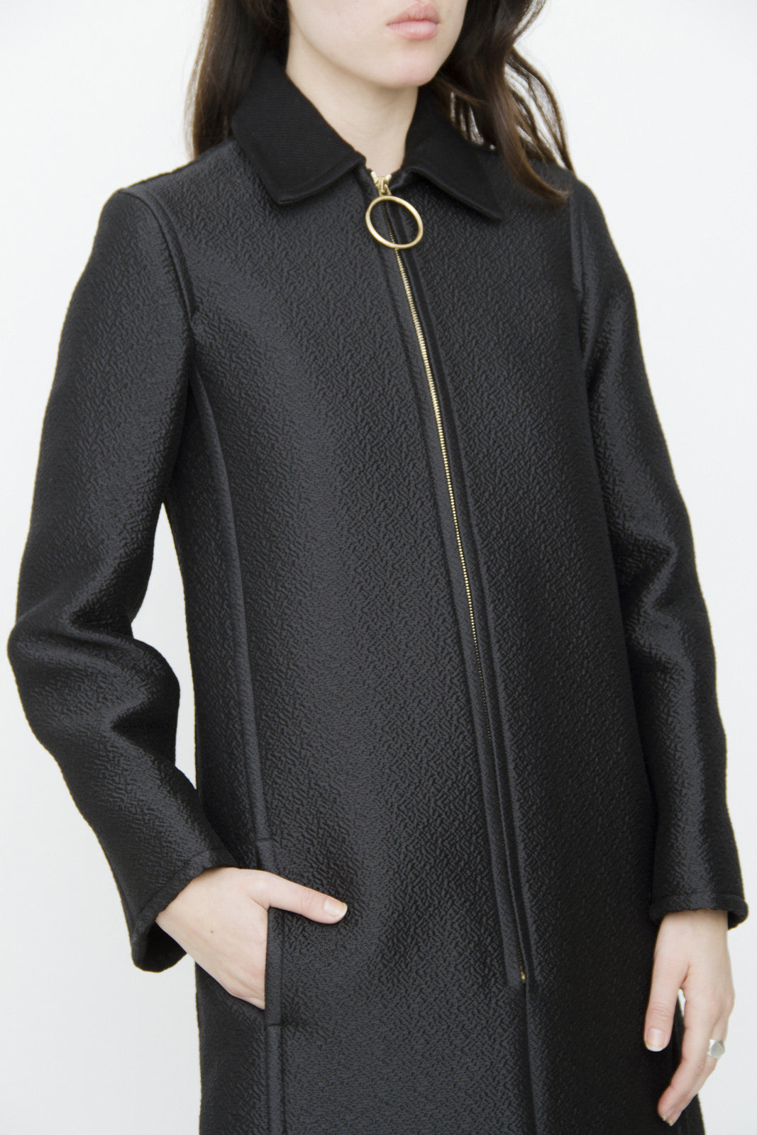 HOOP ZIPPER COAT