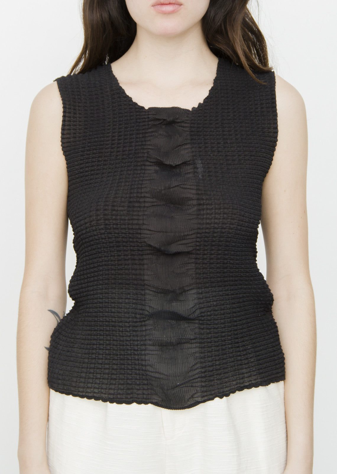 WAFFLE PLEAT TOP