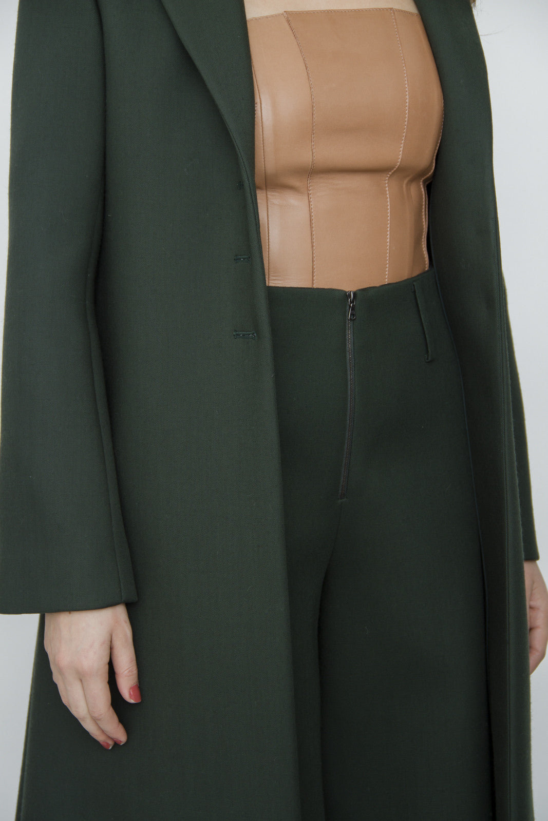 EVERGREEN WOOL COAT