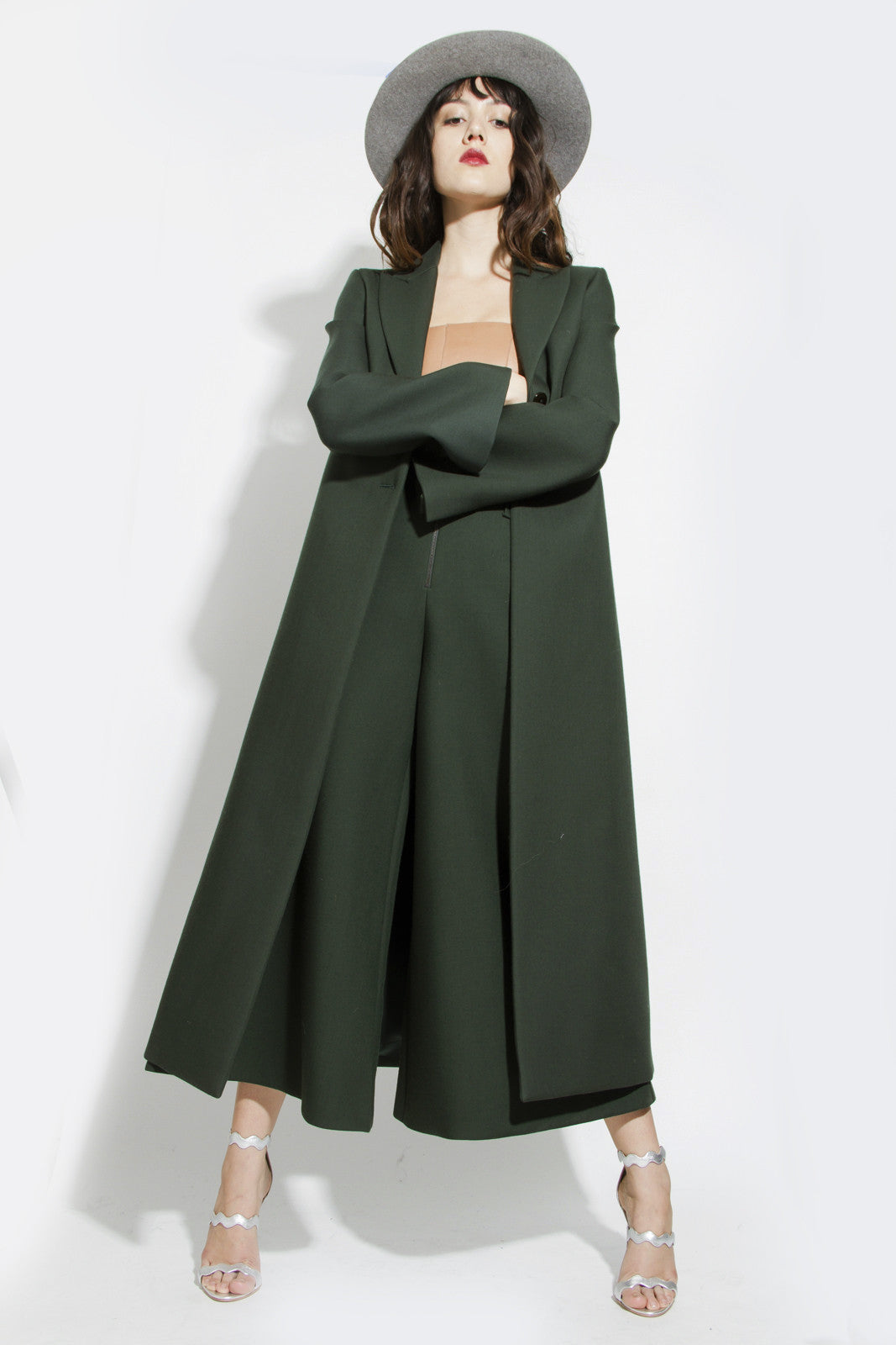 EVERGREEN WOOL COAT