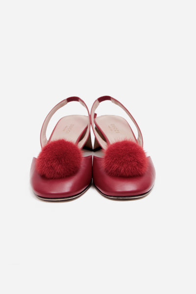 POM POM SLINGBACKS – Gift of Garb
