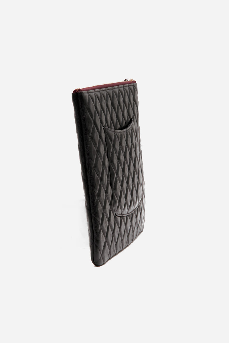 QUILTED CLUTCH WITH TAGS