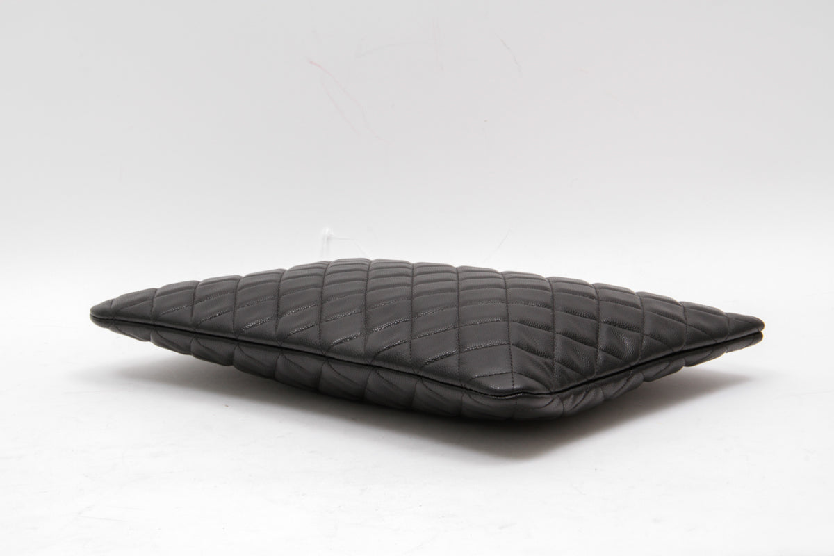 QUILTED CLUTCH WITH TAGS