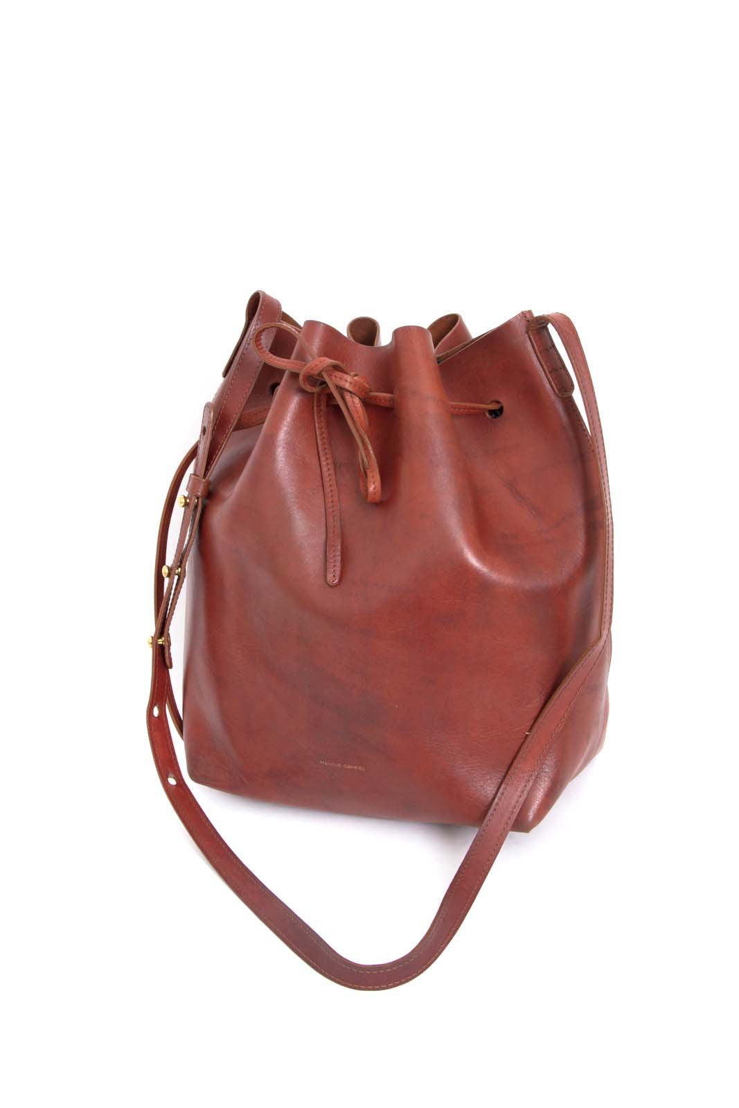 LARGE BROWN BUCKET BAG