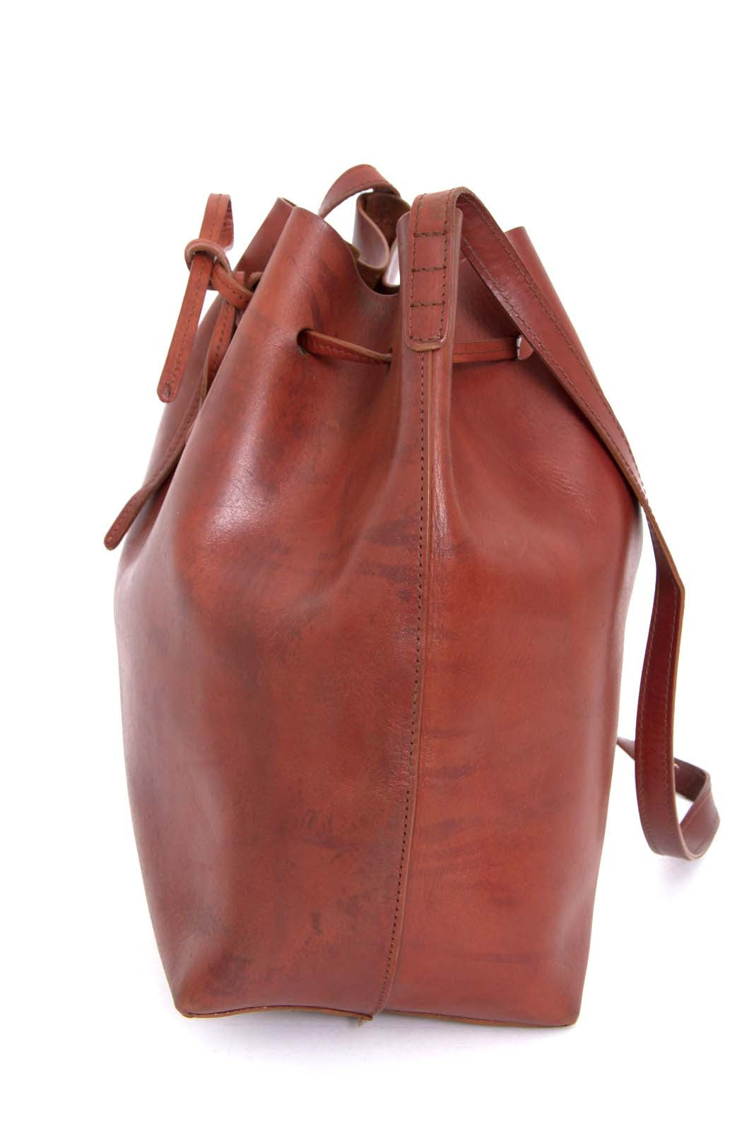 LARGE BROWN BUCKET BAG