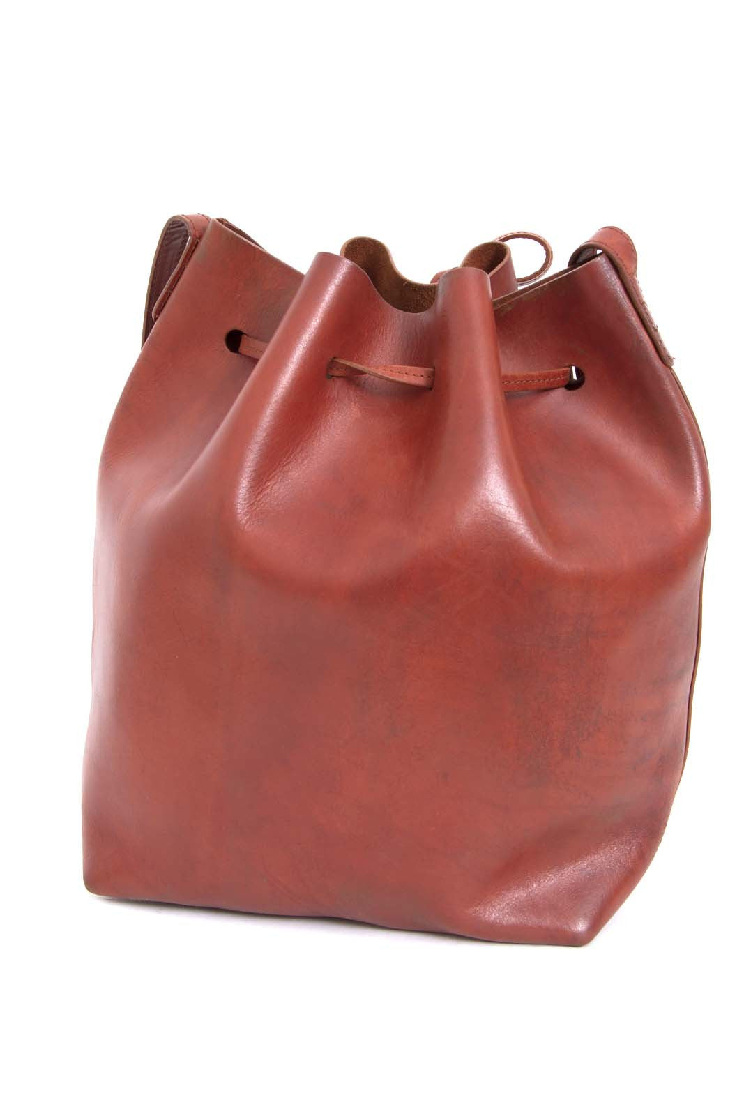 LARGE BROWN BUCKET BAG