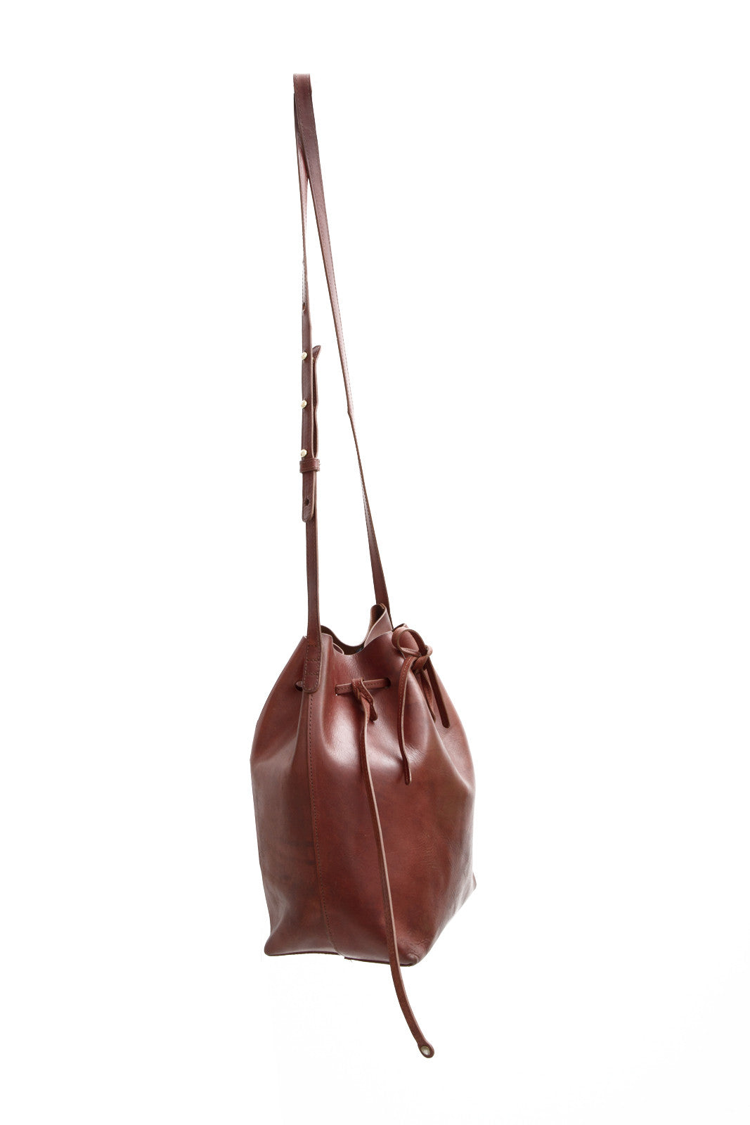 LARGE BROWN BUCKET BAG