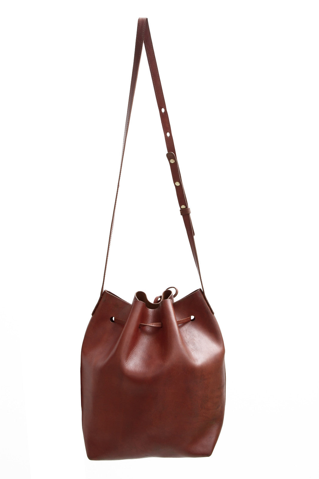 LARGE BROWN BUCKET BAG