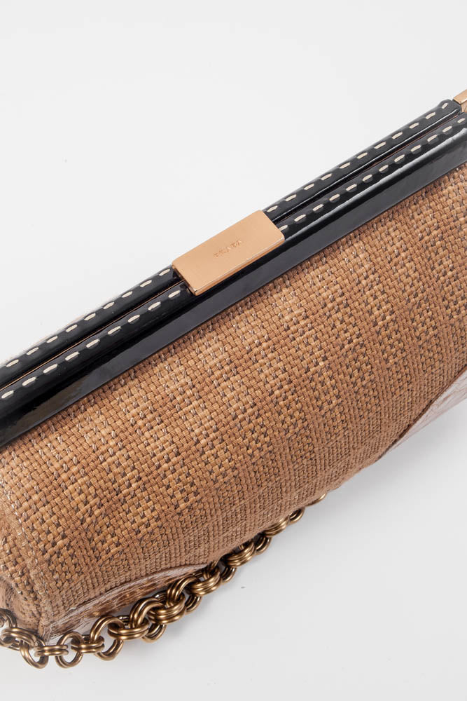 SEMITRACOLLA STRAW PURSE