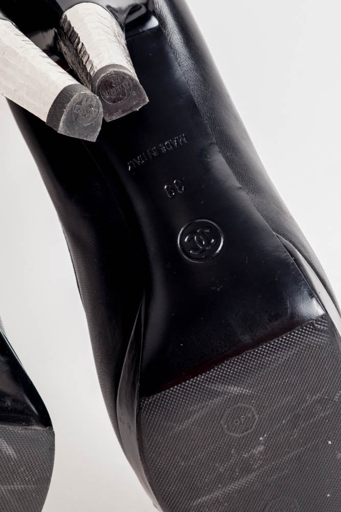 METALLIC HEEL PUMPS