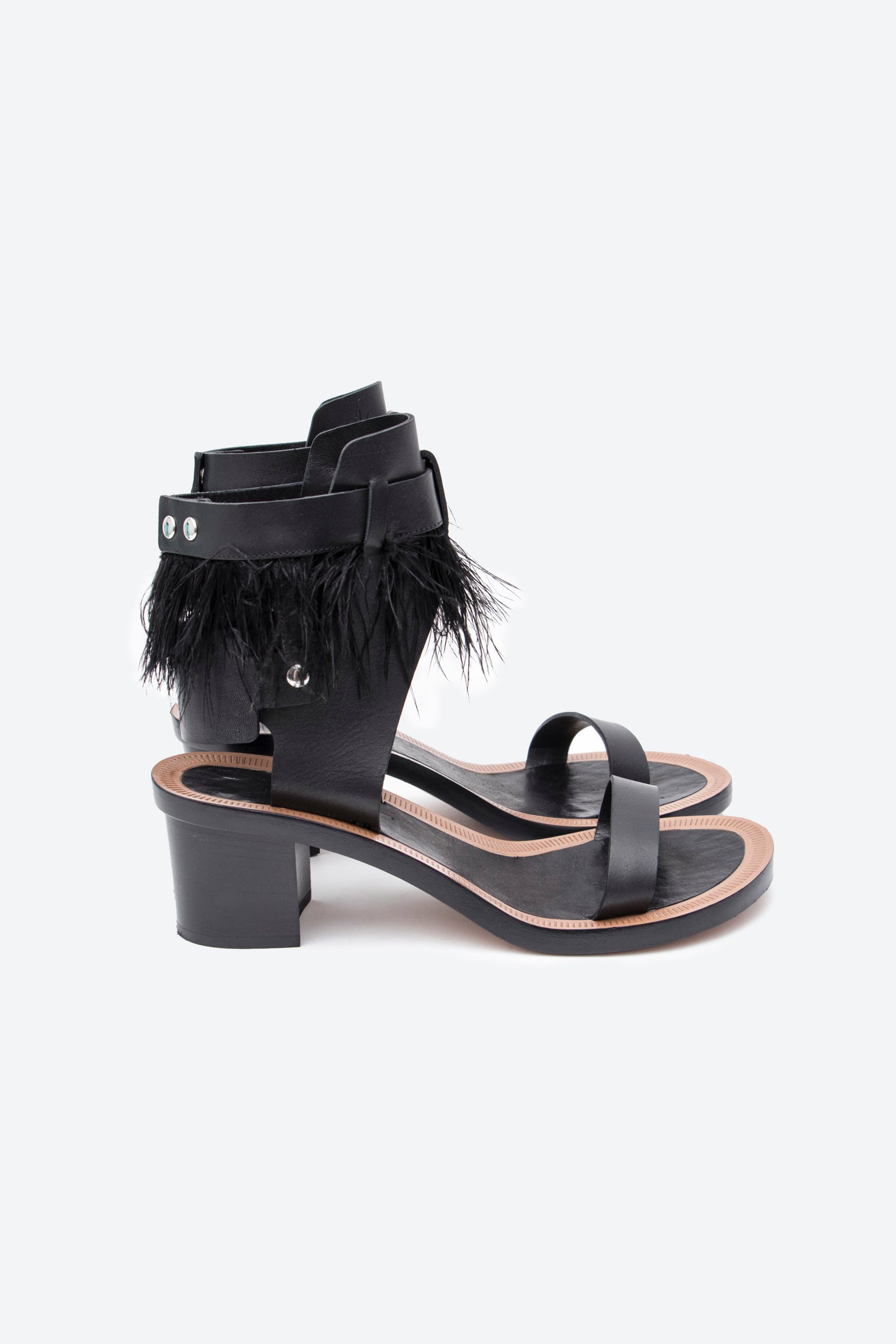 JUDIE FEATHER SANDAL